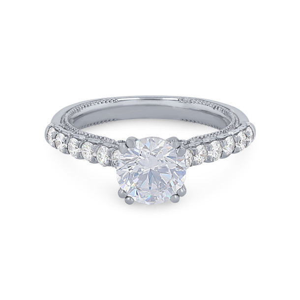 Verragio Renaissance Scroll Cathedral Engagement Setting