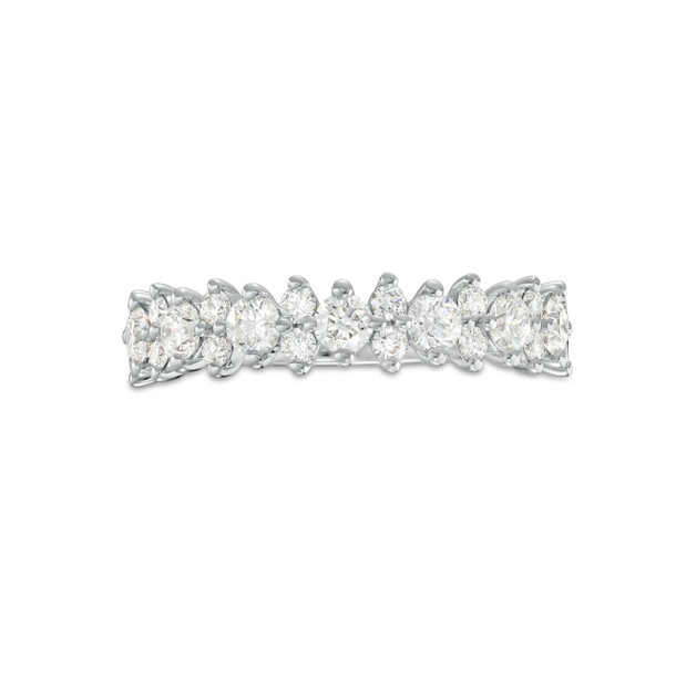 A. Jaffe Alternating Size Diamond Wedding Band