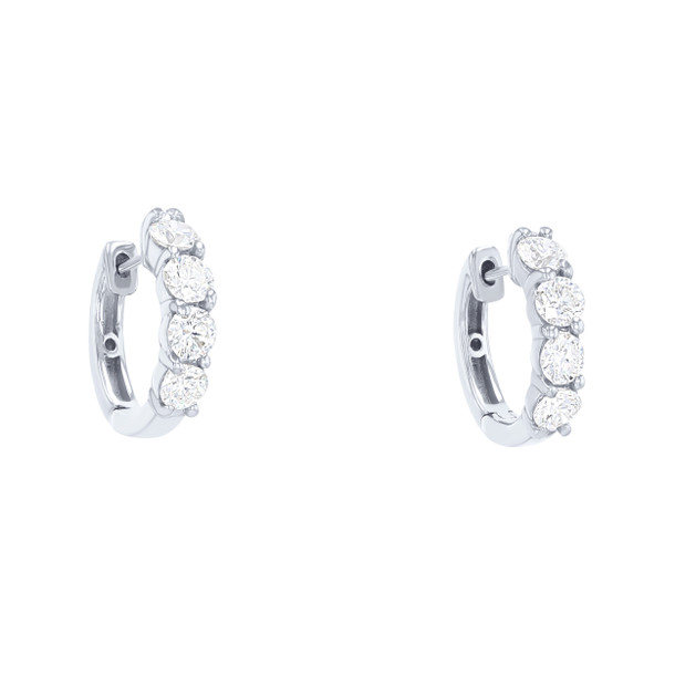 Diamond Huggie Earrings