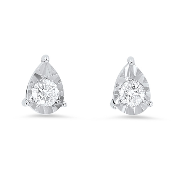 Illusion Teardrop Stud Earrings