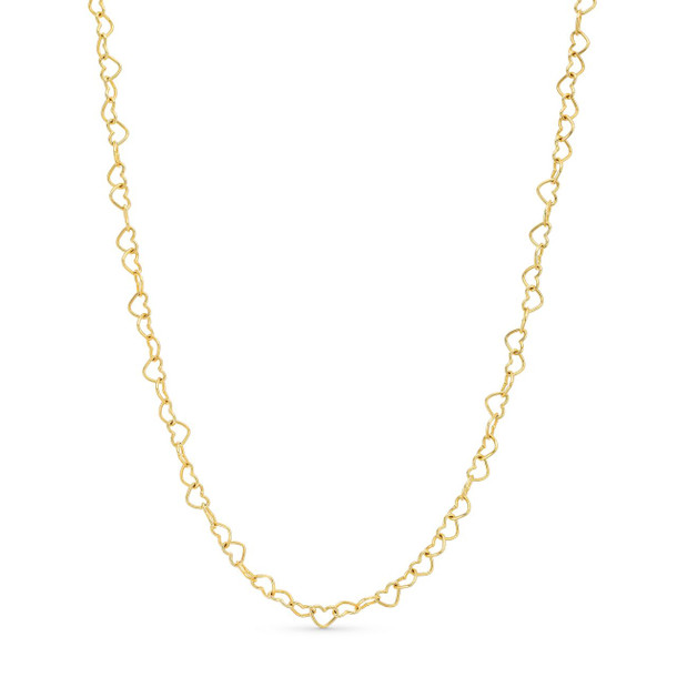 Heart Shape Link Chain Necklace