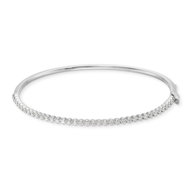 Floating Diamond Bangle Bracelet
