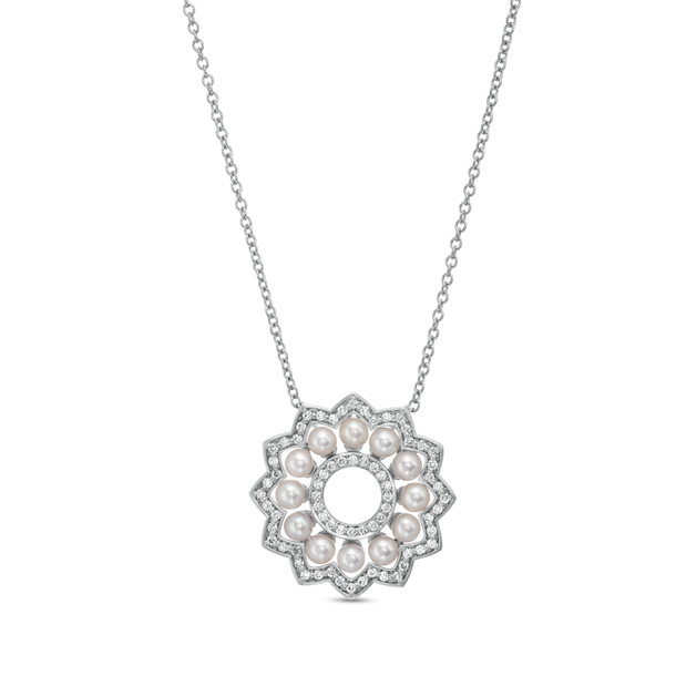 Verragio Belle Pearl and Diamond Pendant