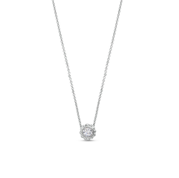 Verragio Bead Halo Solitaire Pendant