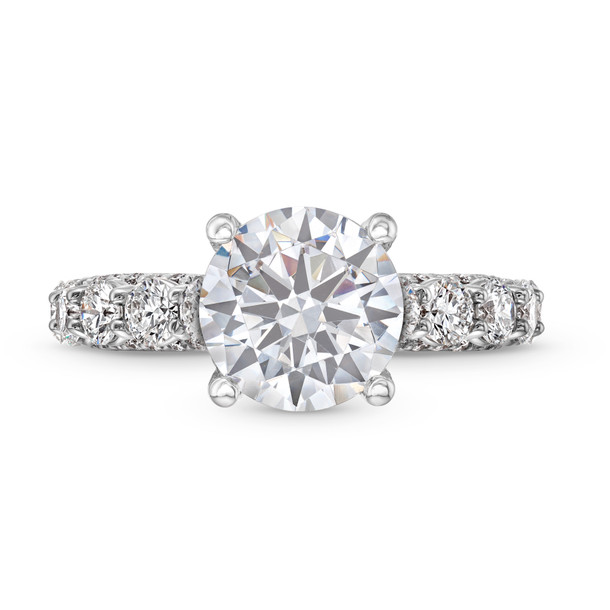 Verragio Couture Hidden Halo Three Sided Diamond Engagement Setting