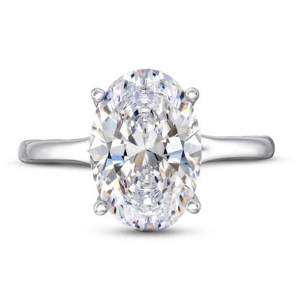 A. Jaffe Solitaire Hidden Diamond Detail Engagement Setting