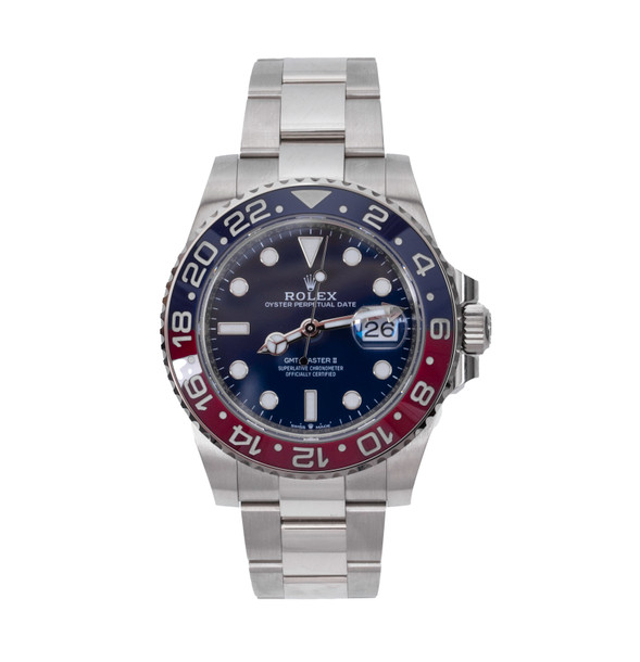 Rolex GMT-Master II 40 Blue Dial Watch | "Pepsi" | White Gold