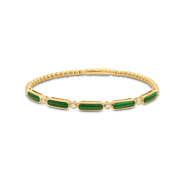 Malachite Diamond Bracelet
