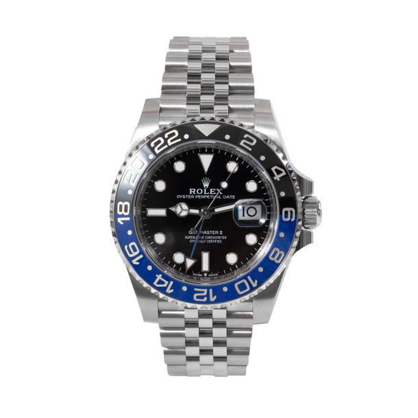 Rolex GMT-Master II 40 Black Dial Watch | "Batgirl" | Oystersteel