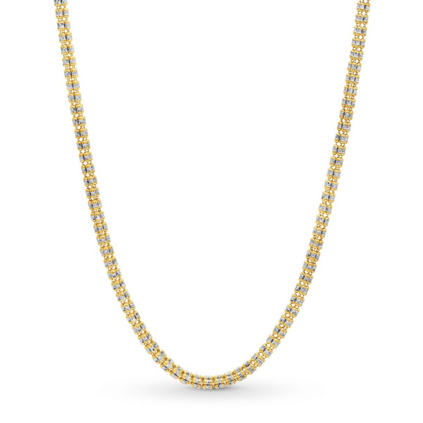 Two Tone Round Chain Necklace