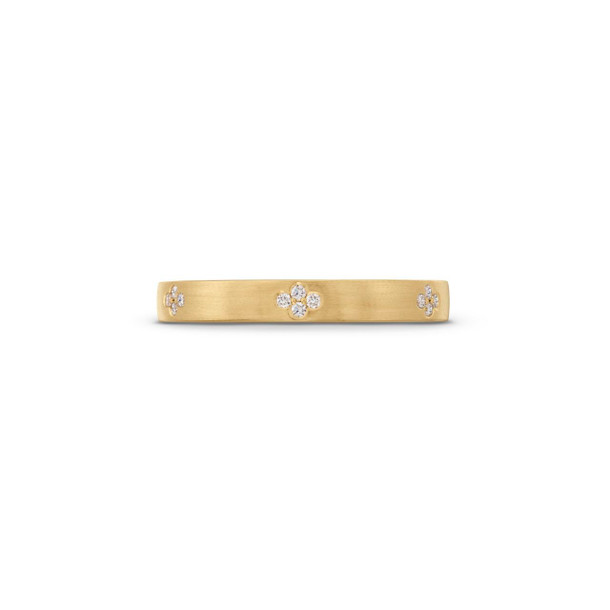 Cluster Diamond Wedding Band