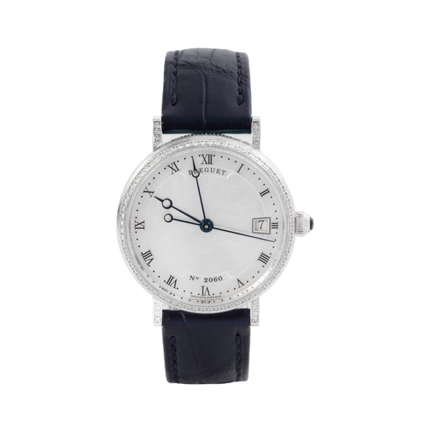 Breguet Classique 33.5 MOP Roman Dial Watch | White Gold