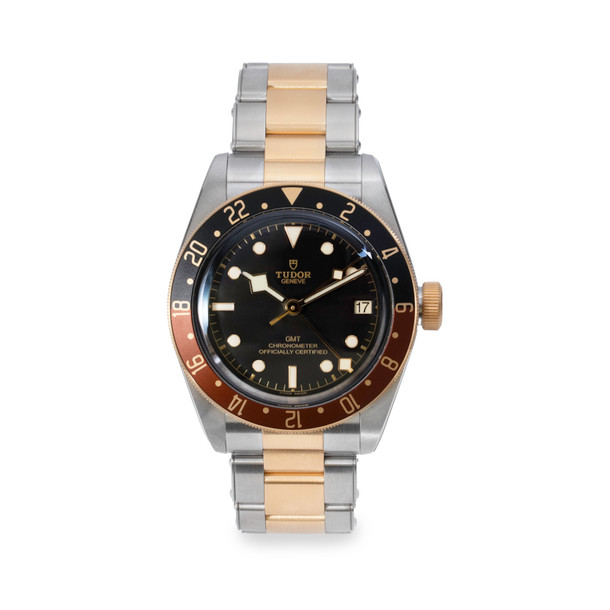 Tudor Black Bay GMT S&G 41 Black Dial Watch | Stainless Steel & Yellow Gold