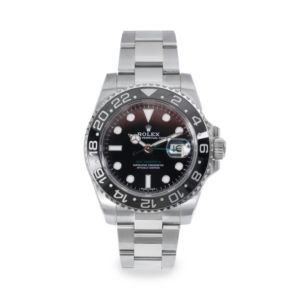 Rolex GMT-Master II 40 Black Dial Watch | Oystersteel
