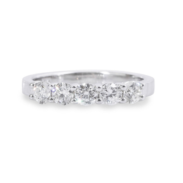 Shared Prong Diamond Wedding Band (0.75tw)