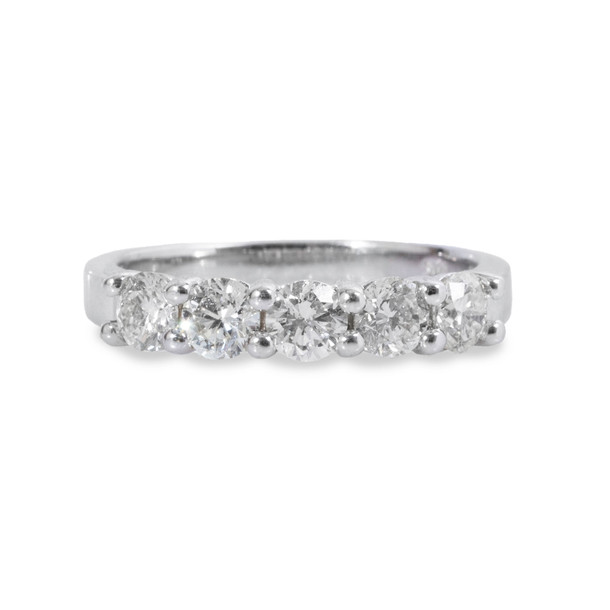 Shared Prong Diamond Wedding Band (1.25tw)
