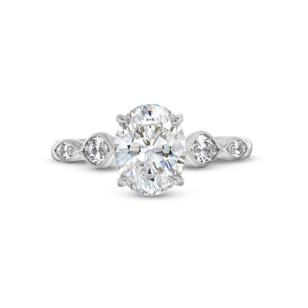 Uneek Horizontal Marquise Bezel Diamond Engagement Setting
