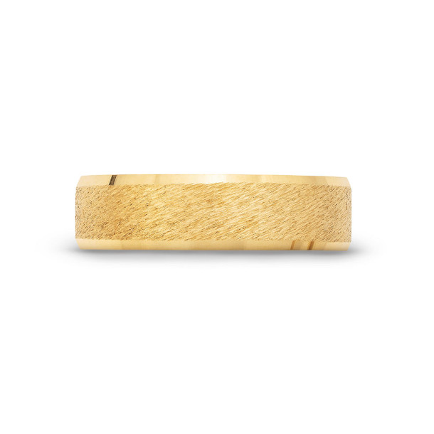 Brushed Bevel Edge 6mm Wedding Band