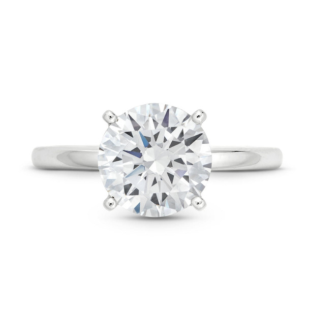 Solitaire Hidden Halo Four Prong Engagement Setting by Adorette