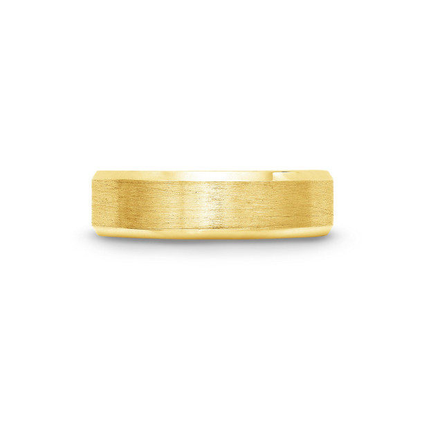 Satin Bevel Edge 6mm Wedding Band