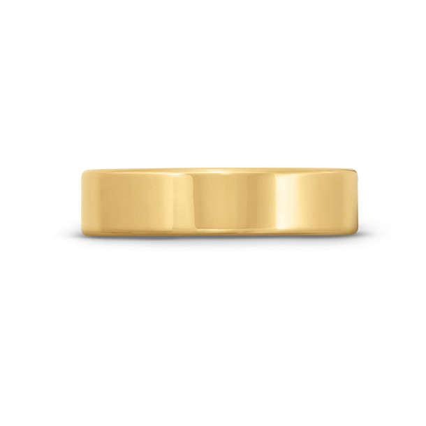 Flat Plain Wedding Band (5mm)