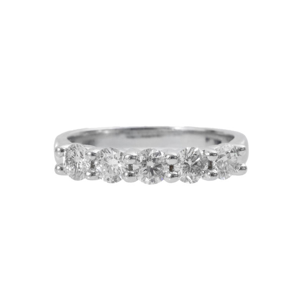 Shared Prong 5 Diamond Wedding Band (1.25tw)