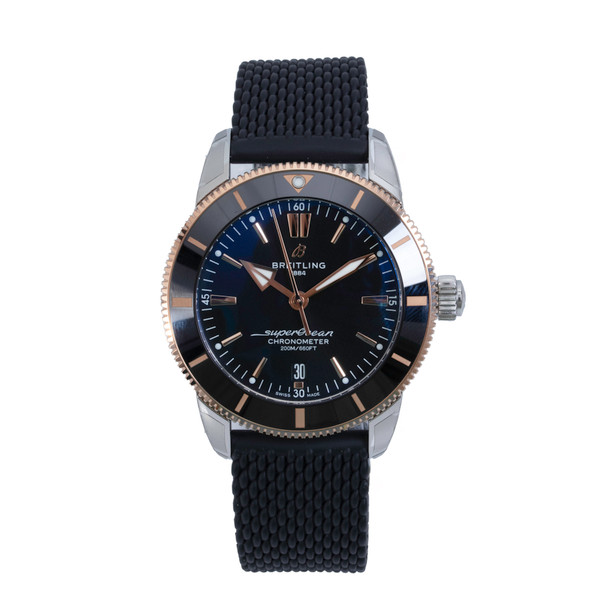 Breitling Superocean Heritage 44 Black Dial Watch | Steel & Red Gold