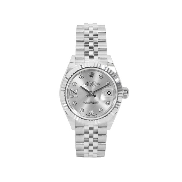 Rolex Lady-Datejust 28 Silver Dial Watch | Oystersteel