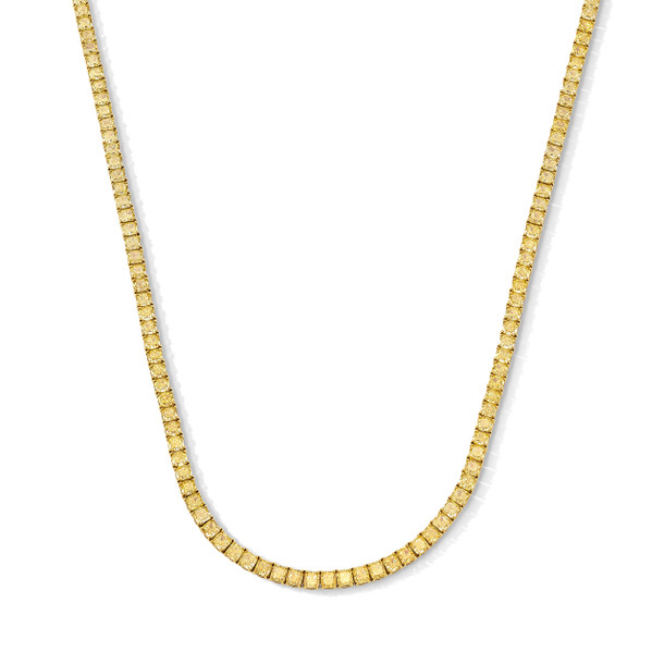 Fancy Yellow Diamond Riviera Necklace (30.17tw)