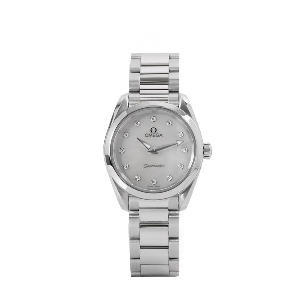 Omega Seamaster Aqua Terra 28 Mother of Pearl Dial Watch | Stainless Steel