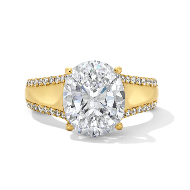 Uneek Wide Split Diamond Engagement Setting