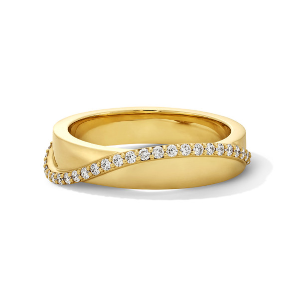Diamond Crossover Ring