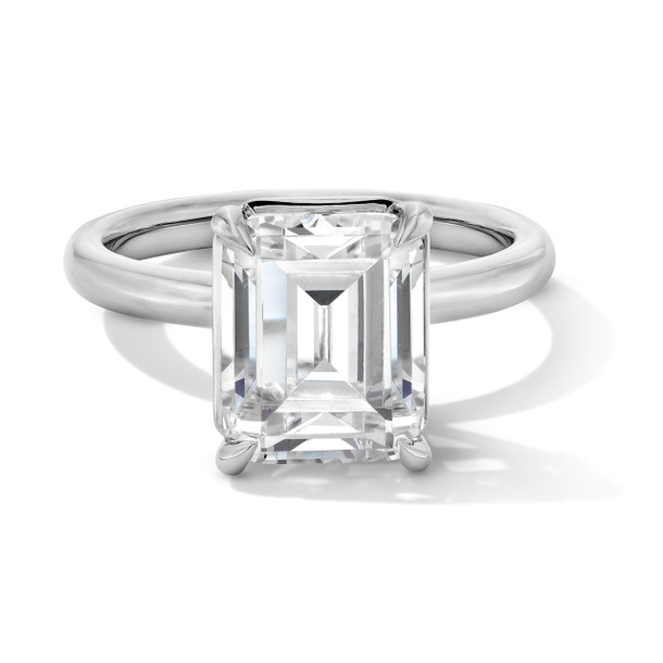 High Polished Round Edge Solitaire Engagement Setting