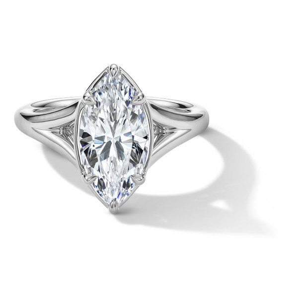Solitaire Split Shank Six Prong Engagement Setting By Adorette