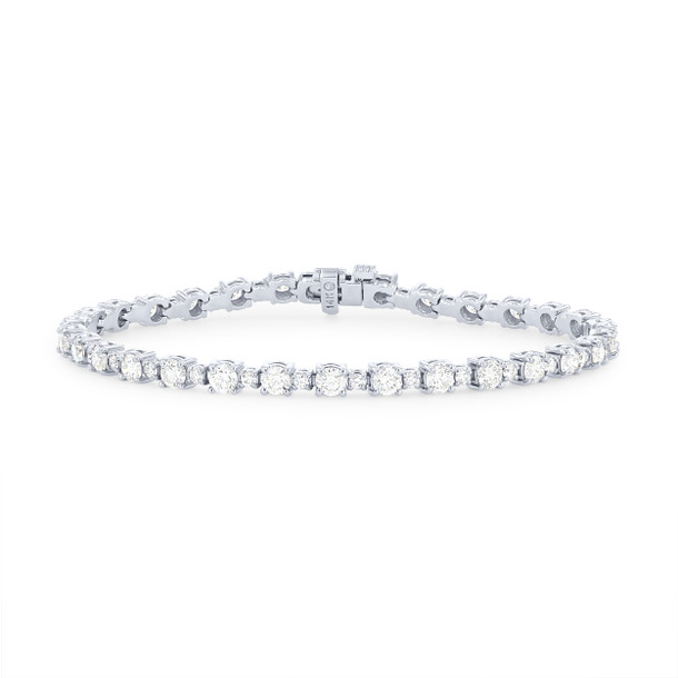 Alternating Diamond Tennis Bracelet