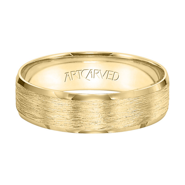 Wire Finish Wedding Band
