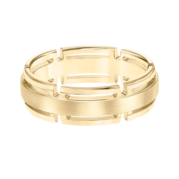Matte Open Link Wedding Band