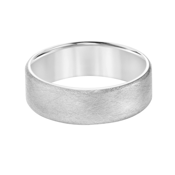 Matte Wire Finish Wedding Band