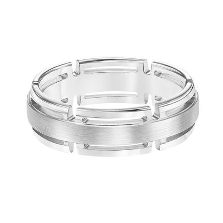 Matte Open Link 7mm Wedding Band