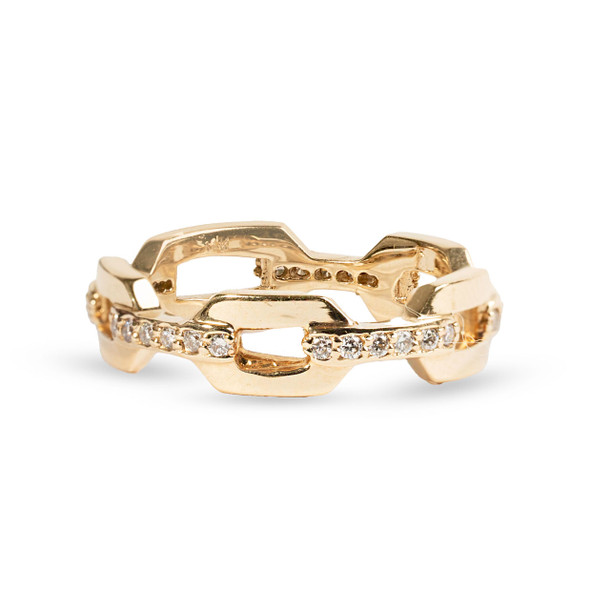 Diamond Chain Link Ring (0.30tw)