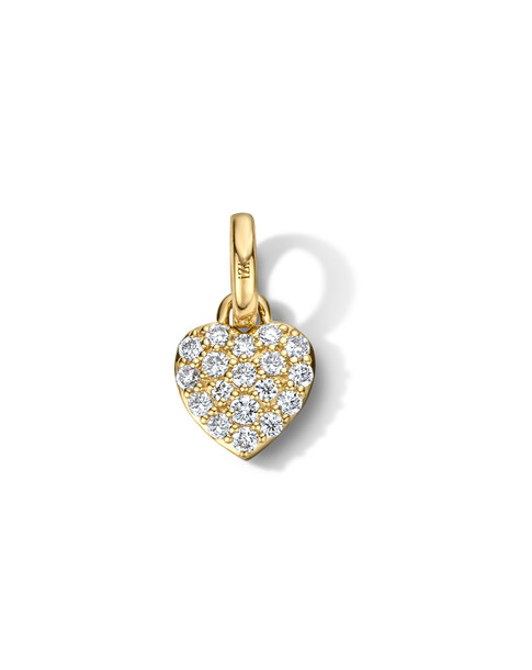 Diamond Heart Charm