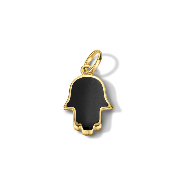 Black Onyx Hamsa Charm