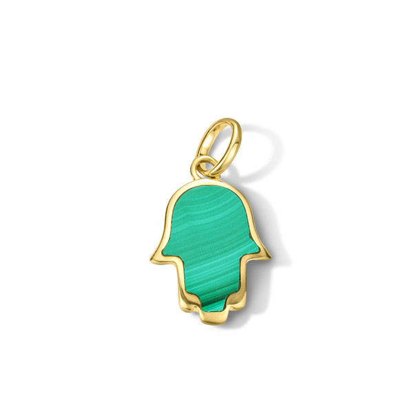 Malachite Hamsa Charm