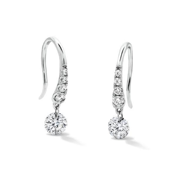 Floating Diamond Drop Earrings