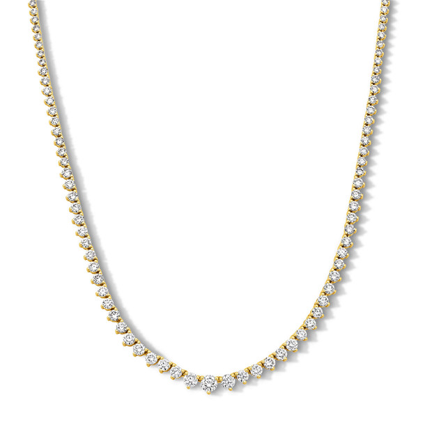 Graduated Lab Grown Diamond Riviera Necklace