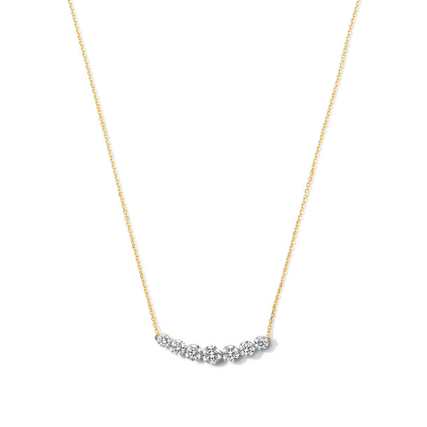 Lab Grown Diamond Bar Necklace