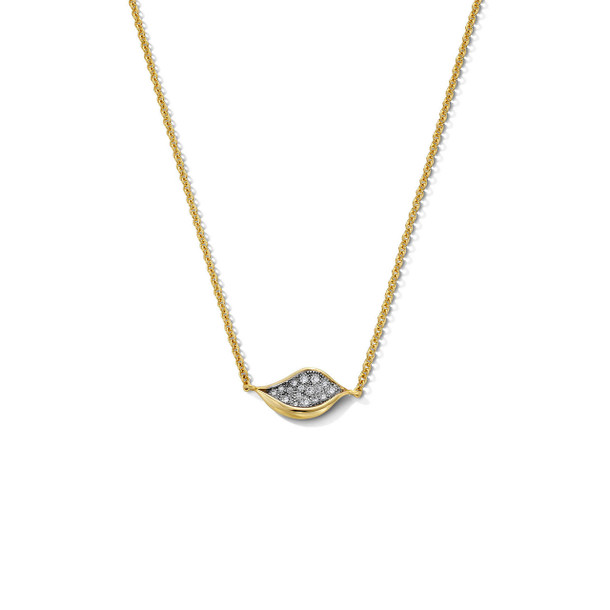 Tacori Diamond Mini Leaf Pendant Necklace