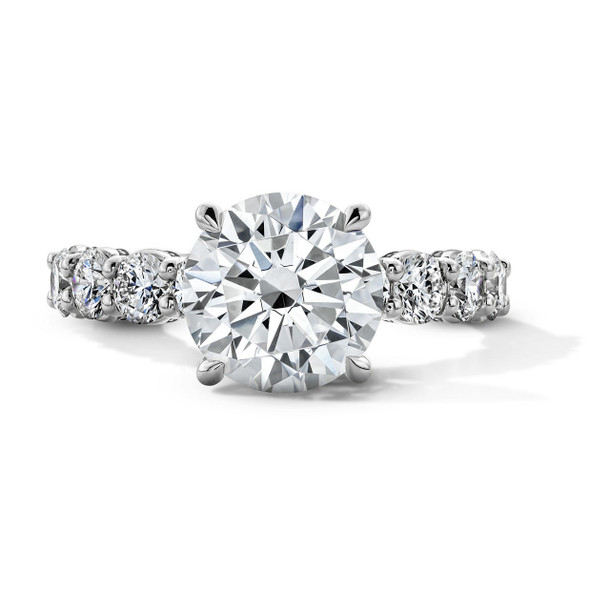 Tacori Hidden Halo Diamond Crescent Engagement Setting
