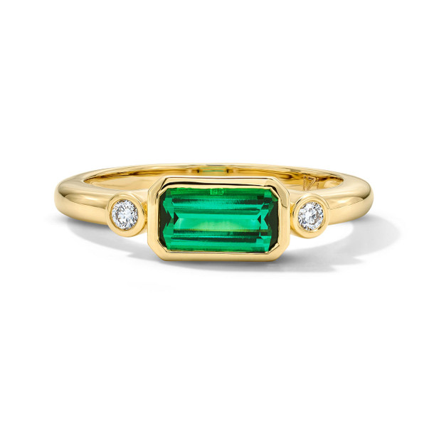 Green Tourmaline & Diamond Accent Ring