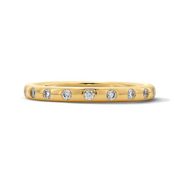 Flushed Diamond Wedding Band